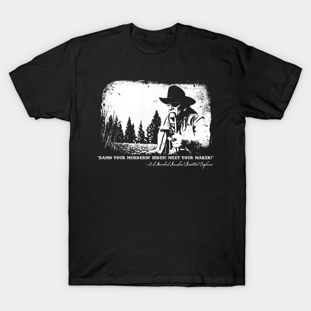 Rooster Cogburn from True Grit T-Shirt by woodsman